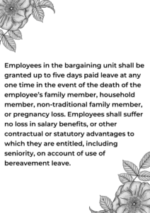 Bereavement Leave
